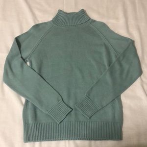 Jeanne Pierre Blue Green Turtleneck sweater Large